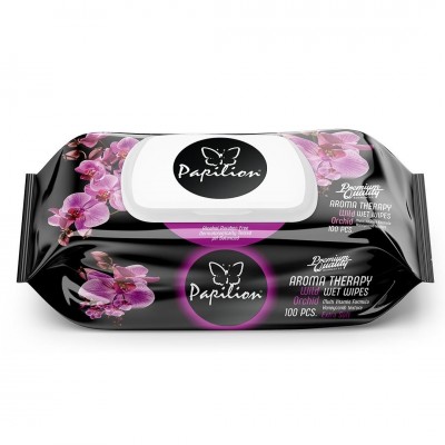 Papilion Aromatherapy nedves törlőkendő 100 lapos