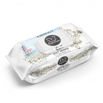 Papilion Orient nedves törlőkendő 120 lapos