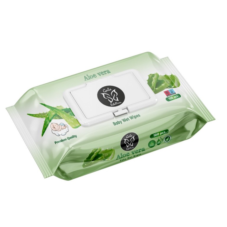 Rebellion Aloe Vera nedves törlőkendő 100 lapos